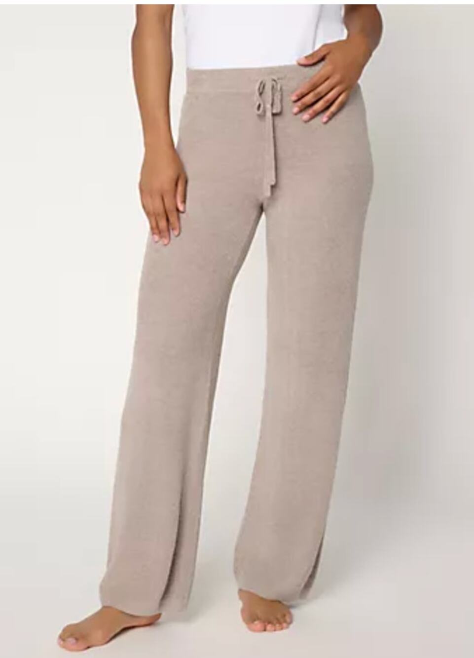 Barefoot Dreams Women's Tan Cozychic Lite Pant Loungewear Boho Cabincore Size S